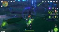 Dendrograna is aimed at the breakable rock (Image via HoYoverse)